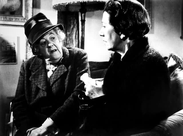 <p>Everett Collection</p> Margaret Rutherford, left, as the indefatigable Miss Marple.