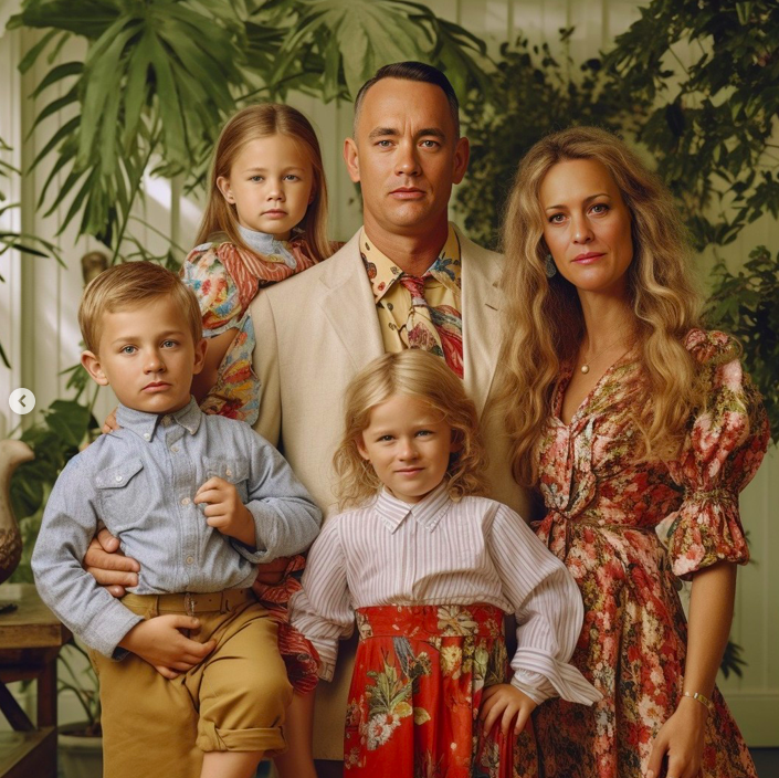 <p>Así se verían los hijos de los protagonistas de 'Forrest Gump' si la relación hubiera transcendido la gran pantalla.</p>
