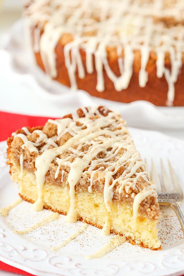 Eggnog Crumb Cake