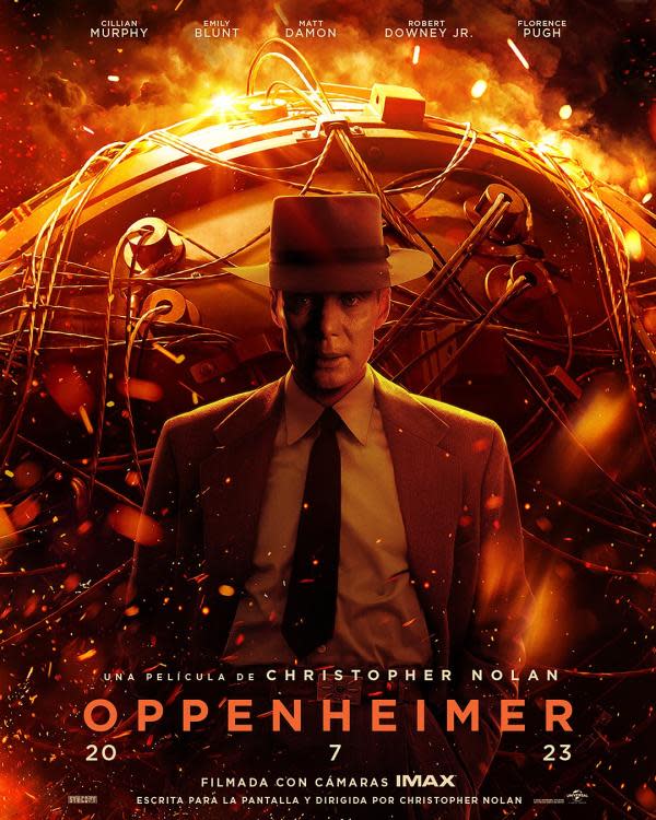 Póster oficial de Oppenheimer (Fuente: Universal Pictures México)