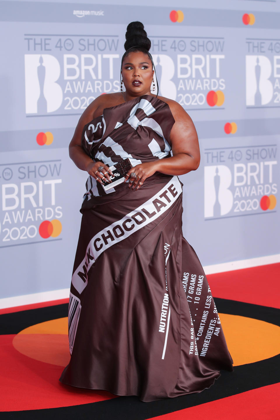 The dress was custom-made by Moschino. (Getty Images)