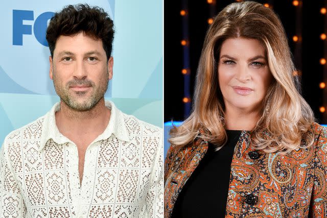 <p>Gregg DeGuire/Variety via Getty; Eric McCandless/ABC via Getty</p> Maks Chmerkovskiy and Kirstie Alley