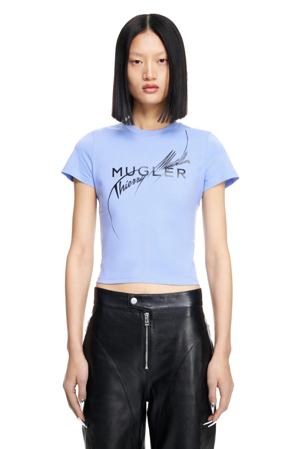 Mugler x H&M Printed Fitted T-Shirt