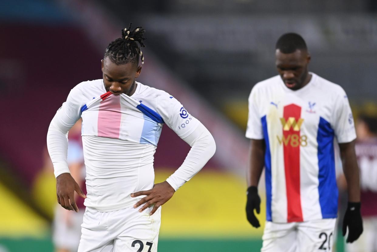 <p>Huff and puff: Michy Batshuayi</p> (AP)