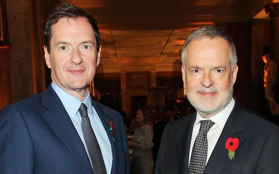 George Osborne and Hartwig Fischer in 2022