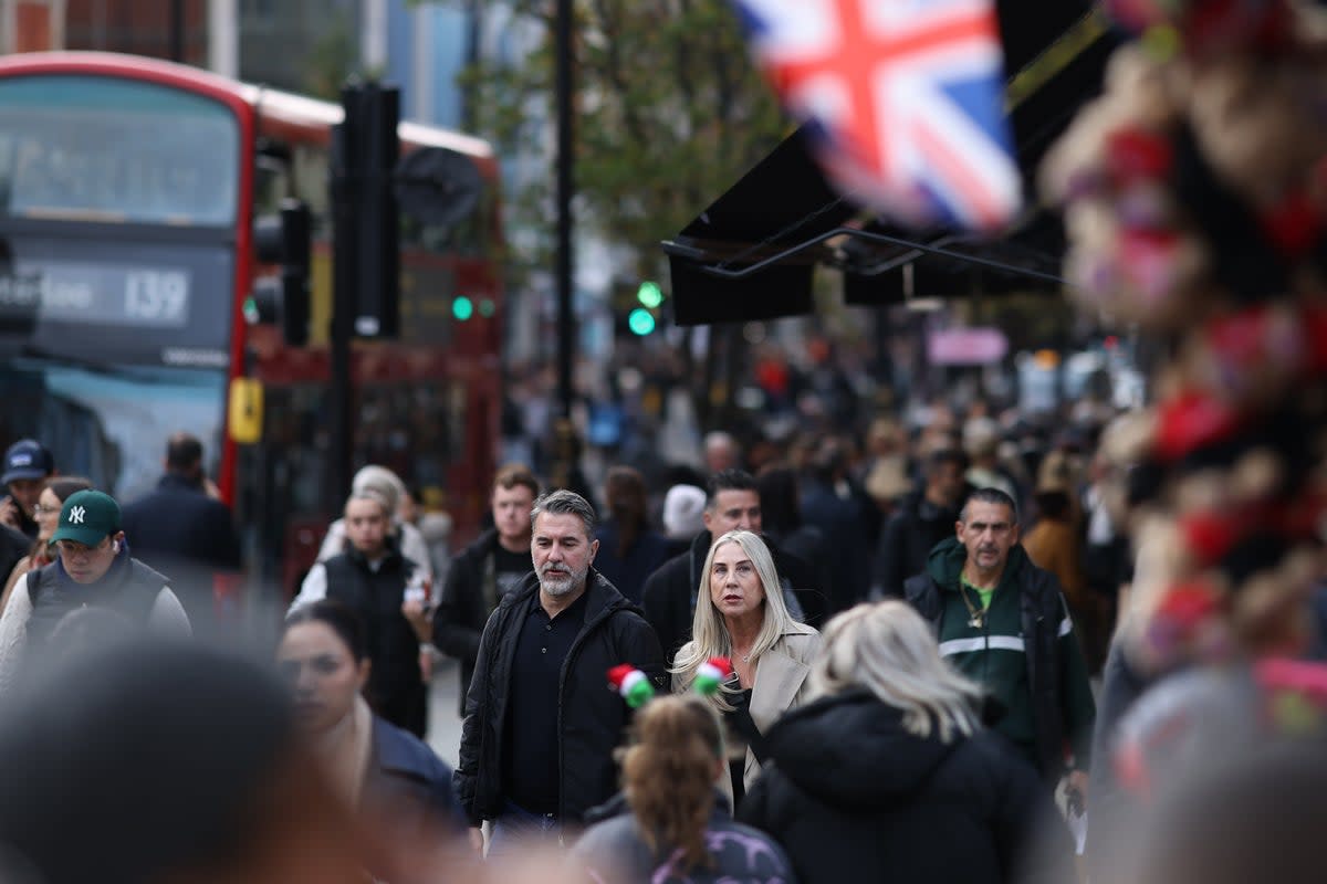 Shoppers walking along Oxford Street  (Getty Images)