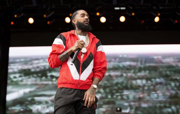 PHOTO: Rapper Nipsey Hussle performs onstage at RFK Stadium, April 28, 2018, in Washington, D.C.  (Brian Stukes/Getty Images)
