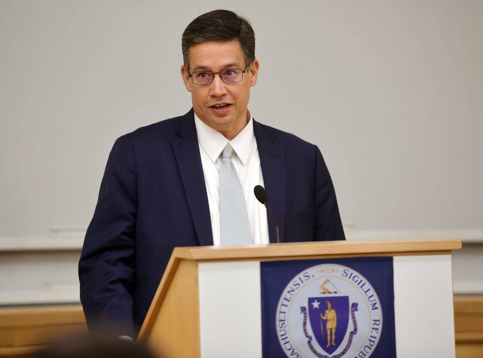 Public Safety and Security Secretary Terrence Reidy was appointed by Gov. Charlie Baker in 2021 and reappointed by Gov. Maura Healey after she took office in January.