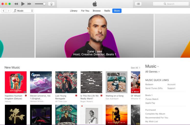 Apple iTunes.