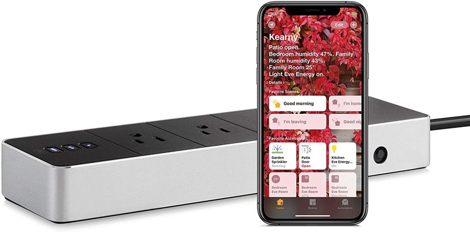 Eye Systems offers a handful of “smart home” solutions to better manage your electricity (and water) consumption, with its smart plugs and power strips, room sensors, and more. All are HomeKit-enabled and support Siri voice control, and wireless Thread connectivity.