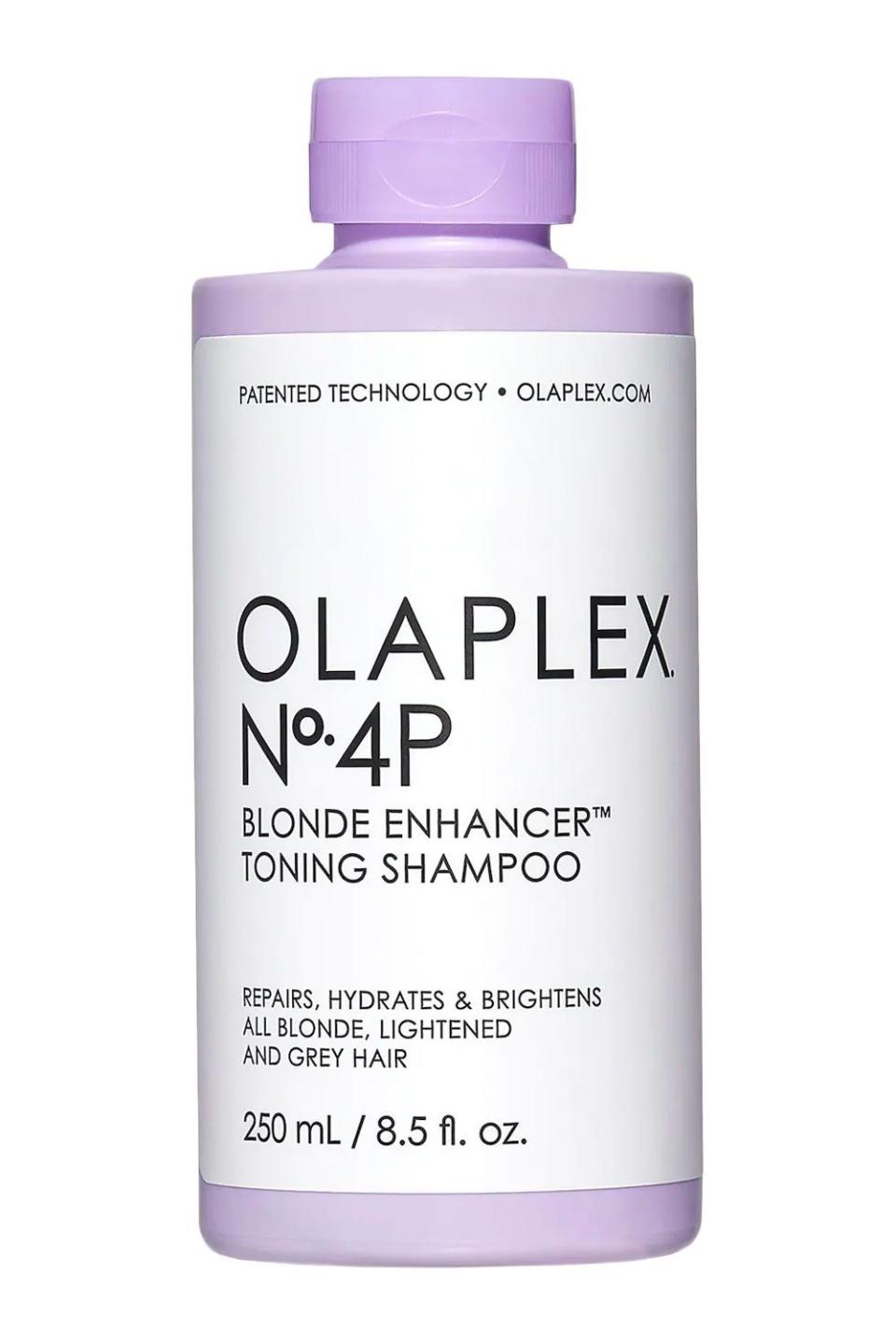 4) Olaplex No. 4P Blonde Enhancer Toning Shampoo