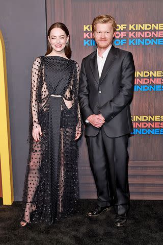 <p>Arturo Holmes/WireImage</p> Emma Stone and Jesse Plemons on June 20, 2024 in New York City.