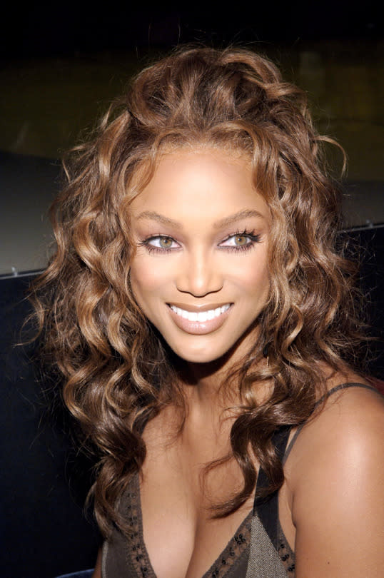 Tyra Banks at the Baby Phat Fashion Show, 2005
