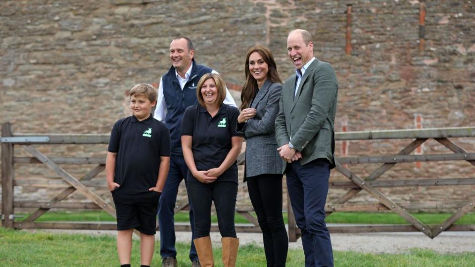 the prince and princess of wales visit hereford