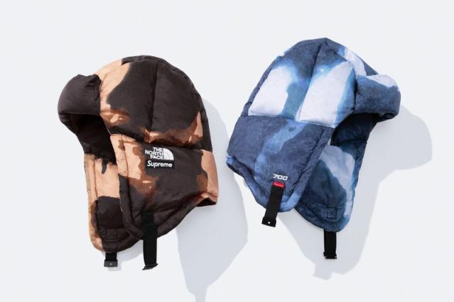 Supreme x The North Face Pocon Bleached Denim-Print Backpack - Black