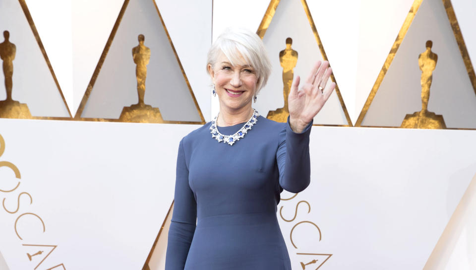 Helen Mirren attends the 90th Annual Academy Awards. (Photo: Rick Rowell/Getty Images)