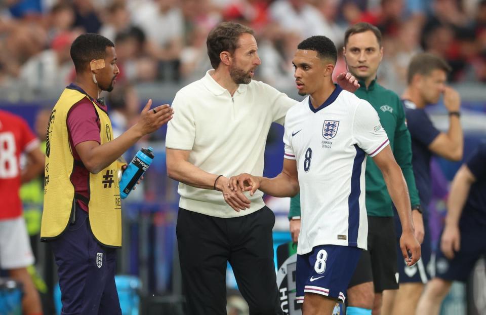 Alexander-Arnold was subbed before the hour mark (Getty Images)