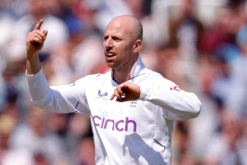 Jack Leach announced on Saturday he would undergo tour-ending knee surgery (Action Images via Reuters)