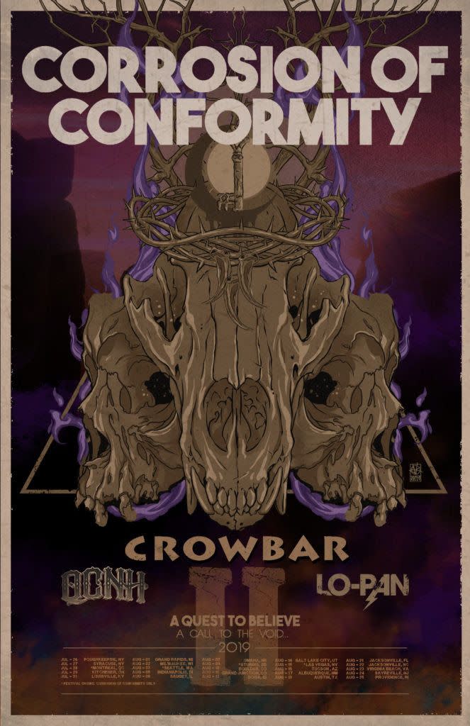 Corrosion of Conformity tour poster