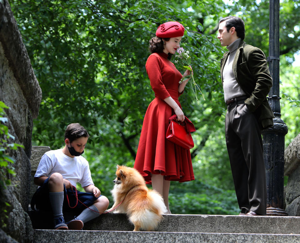 Rachel Brosnahan and Milo Ventimiglia (Jose Perez/Bauer-Griffin / GC Images)