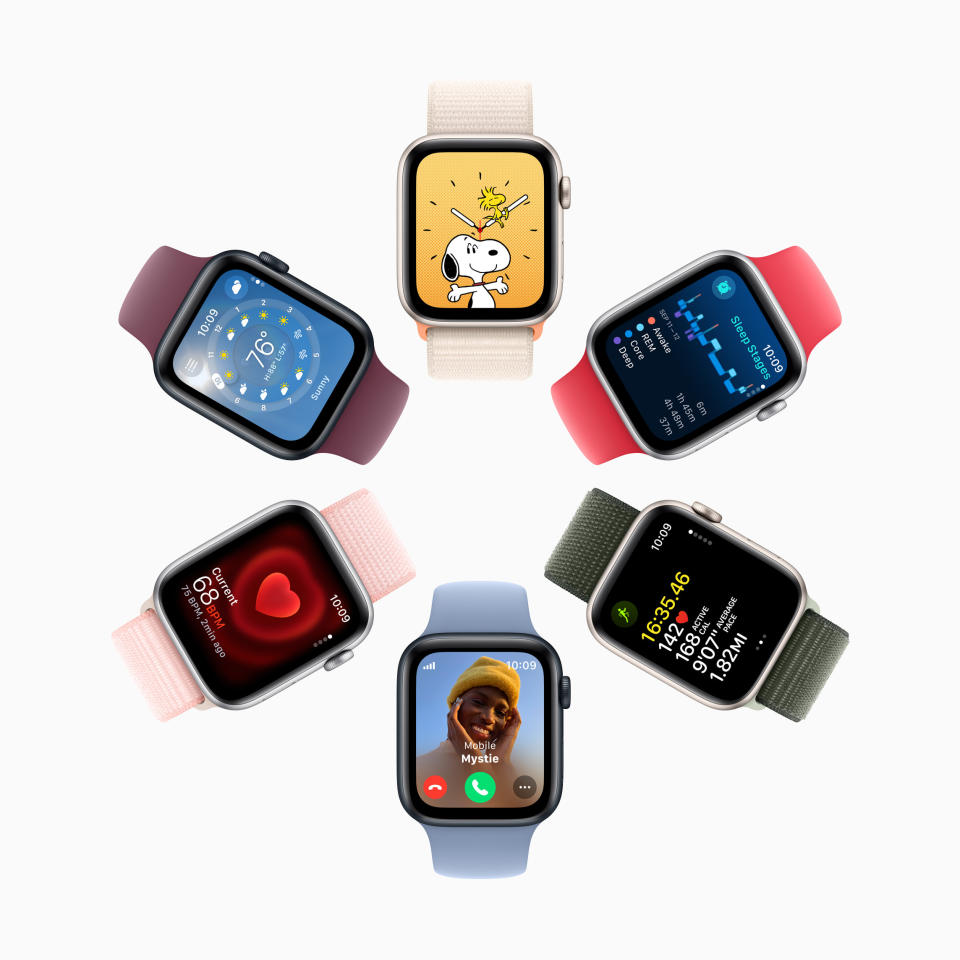 Apple Watch Series 9備有星光色、午夜色、銀色等。（圖／取材自蘋果）