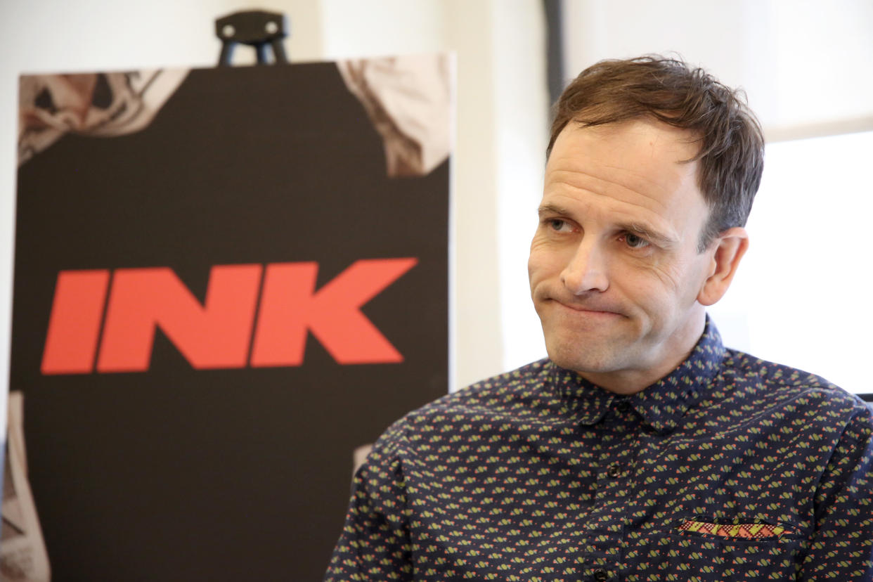 NEW YORK, NY - MARCH 05:  Jonny Lee Miller attends the 'INK' cast photo call and rehearsal at Manhattan Theatre Club Rehearsal Studios on March 5, 2019 in New York City.  (Photo by Walter McBride/WireImage)