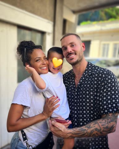 <p>Christina Milian Instagram</p> Christina Milian and Matt Pokora with their son Isaiah Pokora.