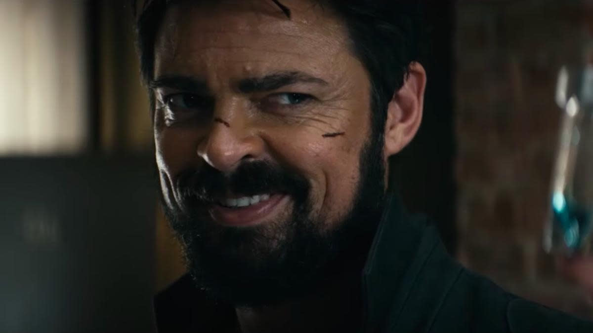 Karl Urban as vigilante leader Billy Butcher in 'The Boys'. (Credit: Amazon)