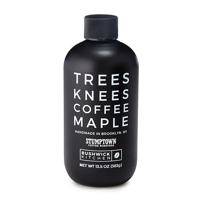 Coffee by itself is good, but coffee in maple syrup is a whole new level. <strong><a href="https://www.uncommongoods.com/product/coffee-maple-syrup" target="_blank" rel="noopener noreferrer">Mix two of breakfast&rsquo;s favorite flavors</a></strong> with this maple syrup that&rsquo;s crafted with a cult-beloved coffee brand.