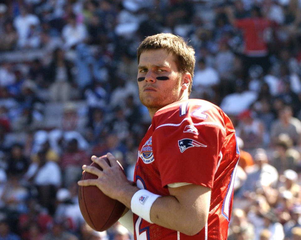 Competing in the 2005 Pro Bowl game at Aloha Stadium in Honolulu on Feb. 13, 2005.