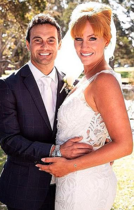 Jules and Cam met on Married At First Sight in 2018 wearing their wedding day clothes