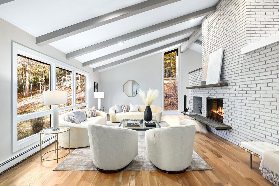 An interior of a home that is on the market on Hickory Pass in Westchester's Bedford.