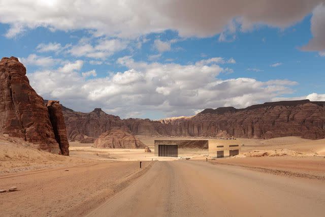 <p>Kevin West</p> Maraya, a new performing arts center in AlUla, is the world’s largest mirrored building.