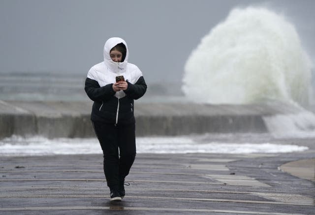 Strong conditions at the seafront