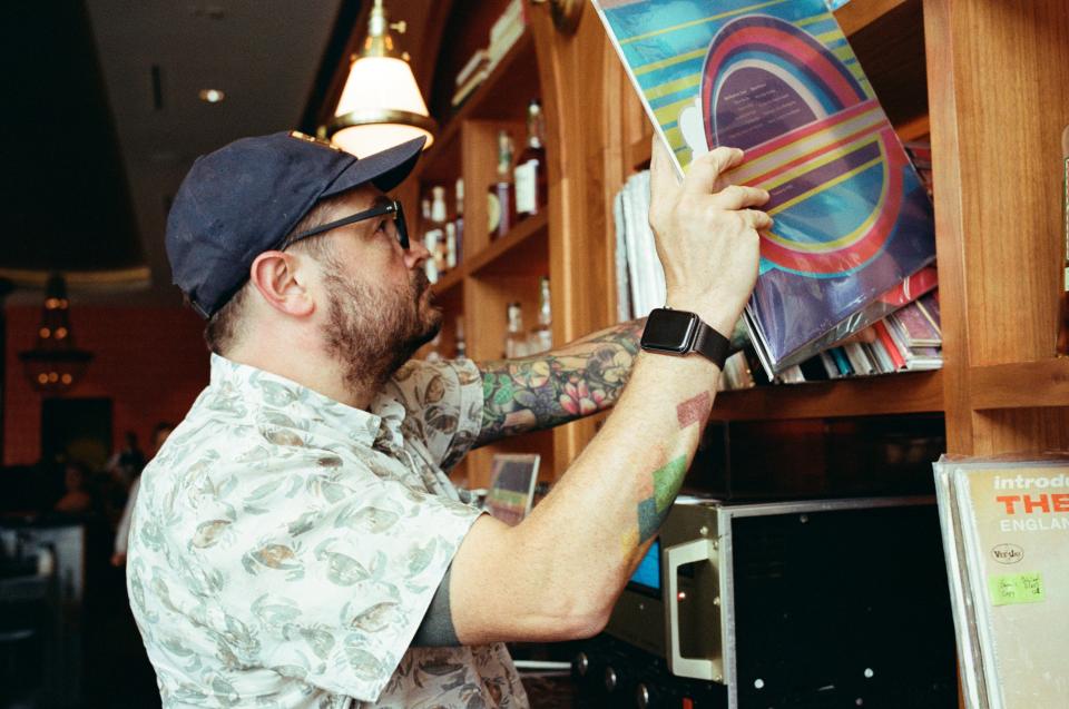 Sean Brock has a collection of more than 5,000 records, from soul to old-school honky tonk.
(Credit: Ray di Pietro/courtesy photo)