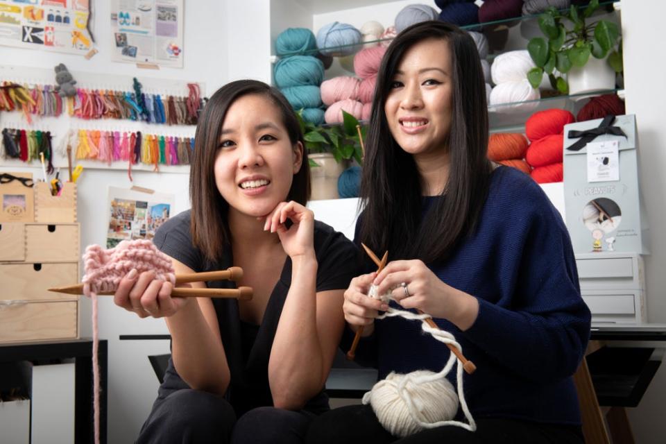Jen Hoang and Jennifer Lam are the co-founders of Stitch & Story. Picture taken by  Felipe Goncalves     (stitch & story)