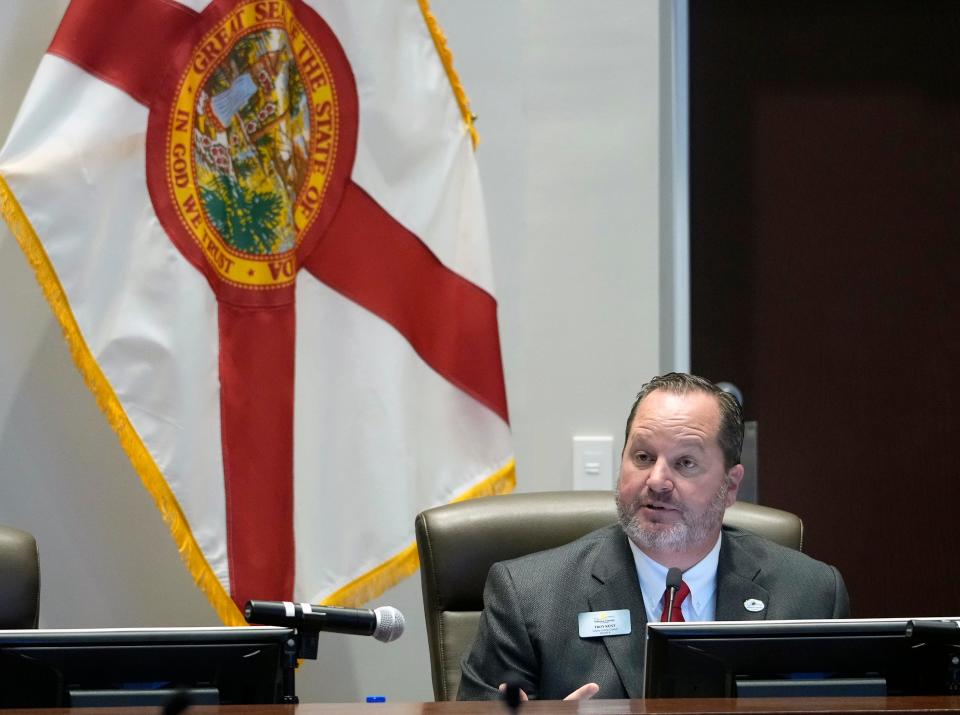 Volusia County Council Troy Kent during a swearing in to office ceremony at the Council Chambers in DeLand, Thursday, Jan. 5, 2023.