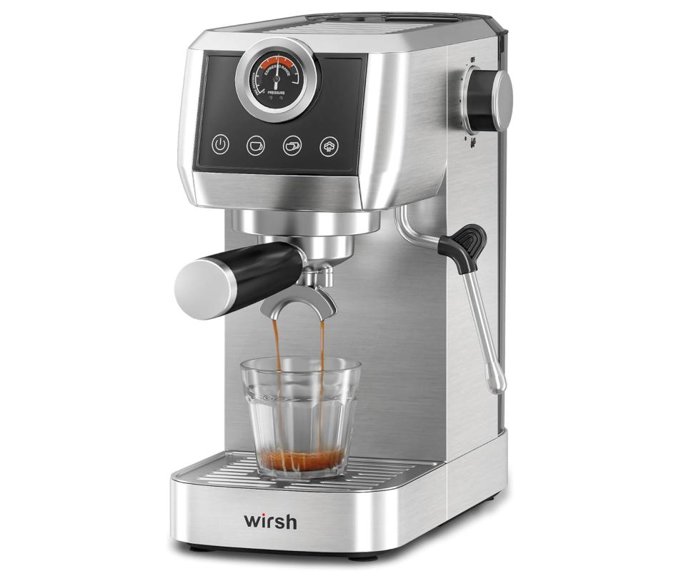 Wirsh espresso machine on a white background