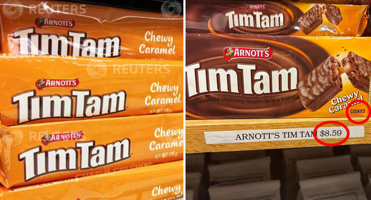 Piccoli dettagli su un pacchetto di Tim Tam venduto all’estero fanno arrabbiare gli australiani: “Come osano”