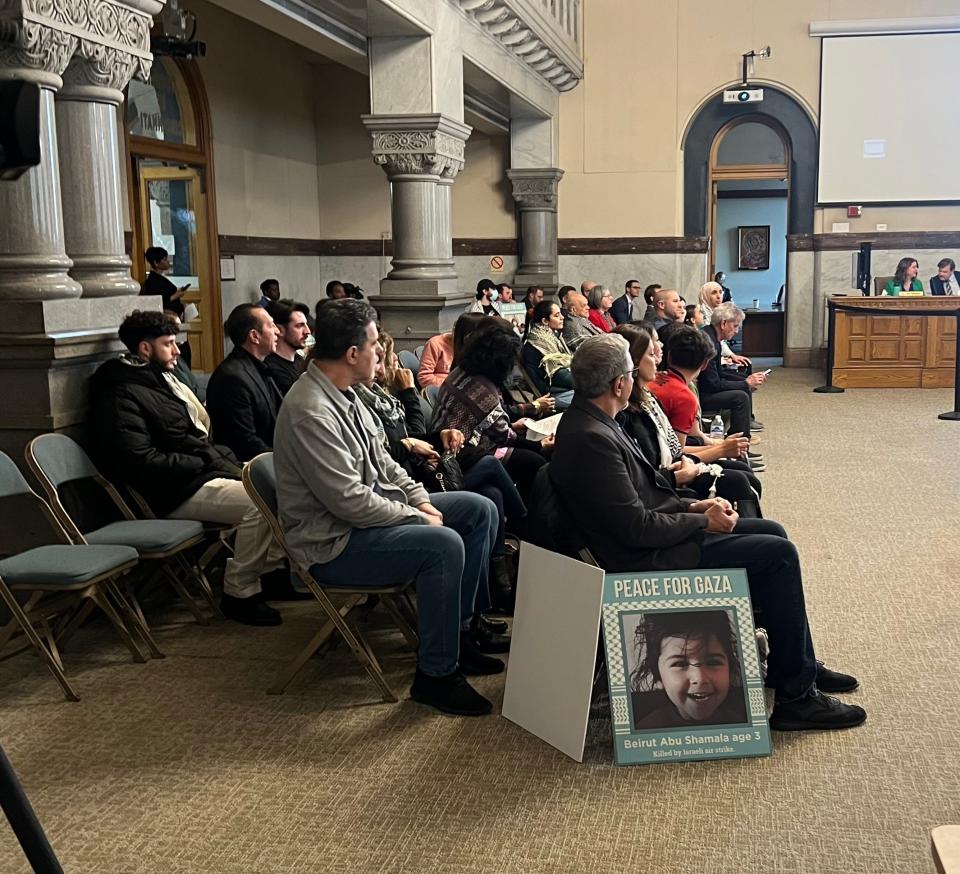 Citizens on Wednesday urged Cincinnati City Council members to pass a resolution supporting a ceasefire in Gaza. Council members spoke on the issue, but no resolution was brought forward.