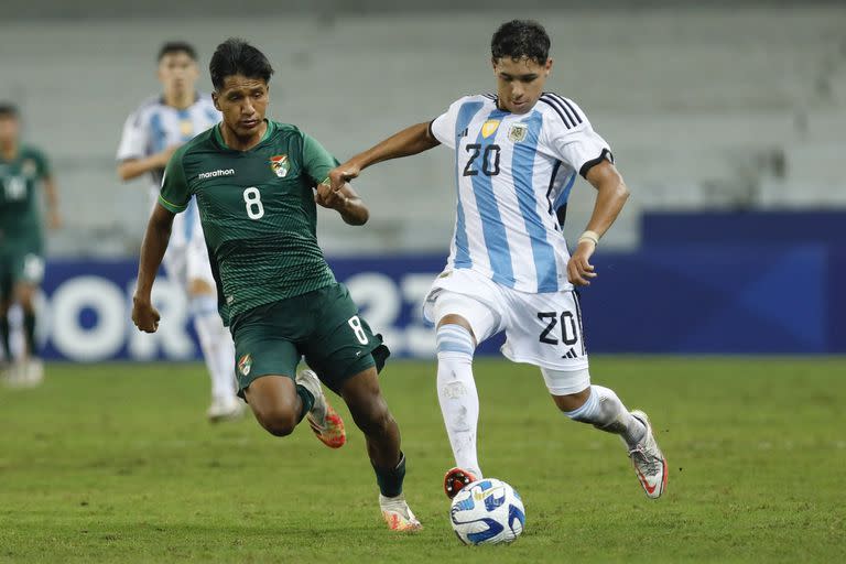 La selección argentina ganó los dos partidos que disputó hasta el momento en el Sudamericano Sub 17