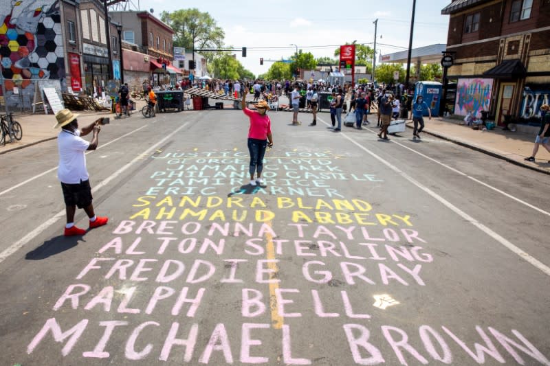 Protests in Minneapolis after the death of George Floyd