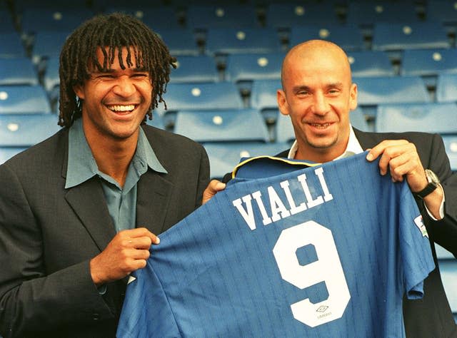 Ruud Gullit e Gianluca Vialli 