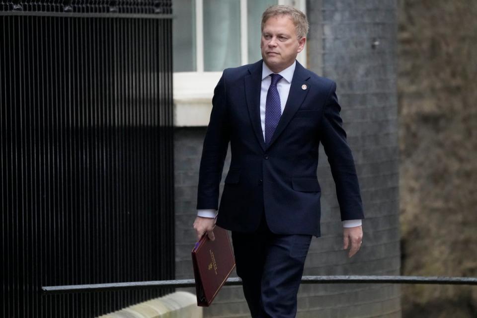 Defence secretary Grant Shapps was due to brief the Commons on Tuesday afternoon (Copyright 2024 The Associated Press. All rights reserved)