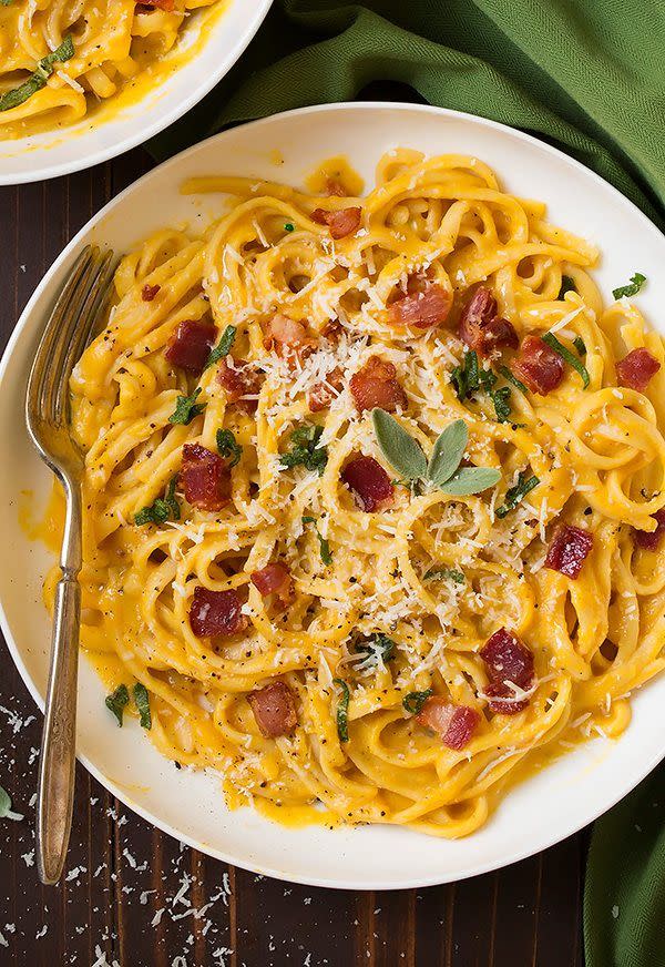 Butternut Squash Pasta Carbonara