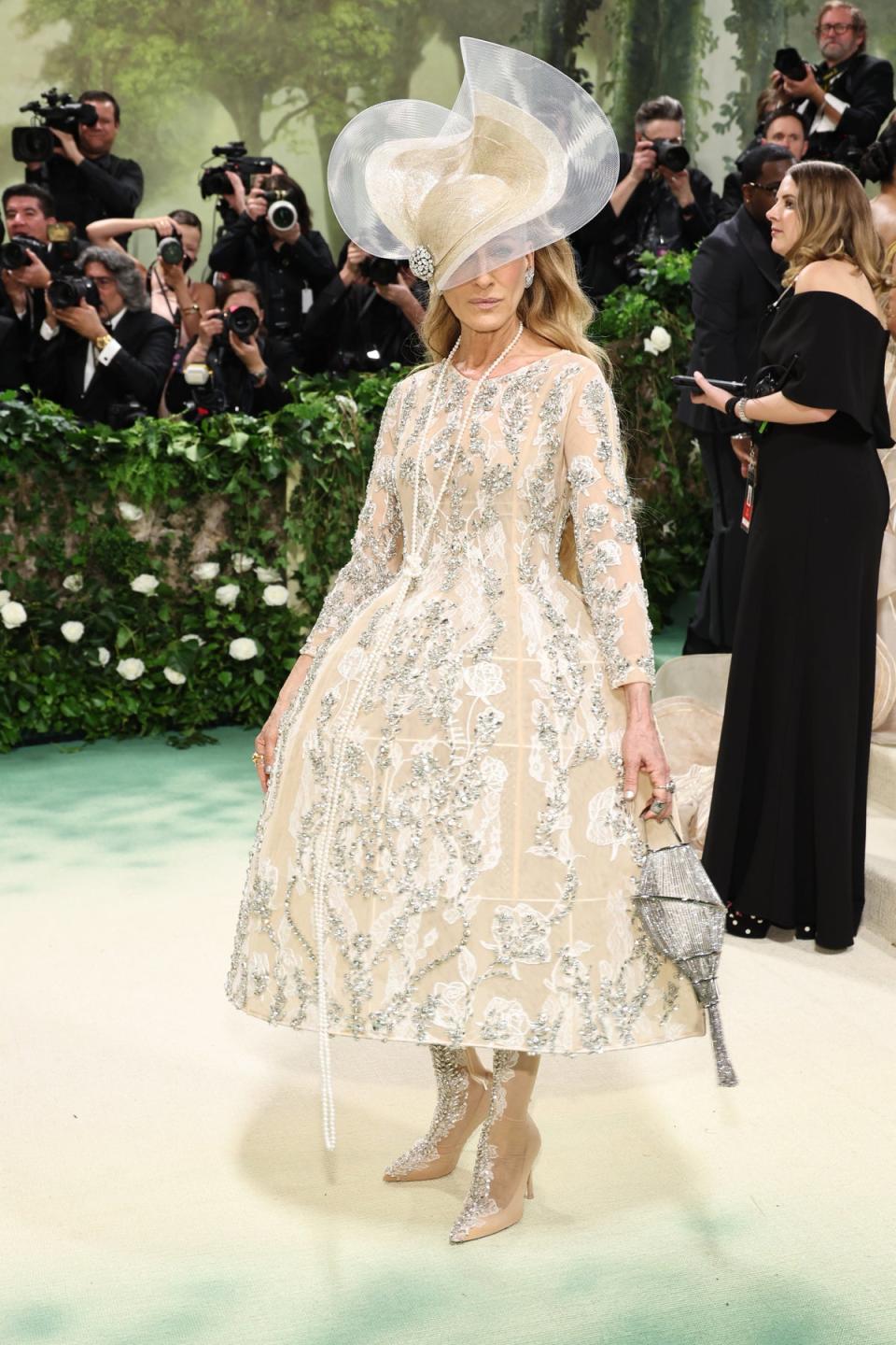 Sarah Jessica Parker in Richard Quinn (Getty Images)
