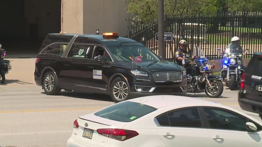 Police lead procession for slain Euclid officer Jacob Derbin