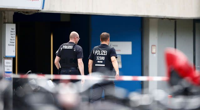 Police at the scene in Berlin. Source: Reuters