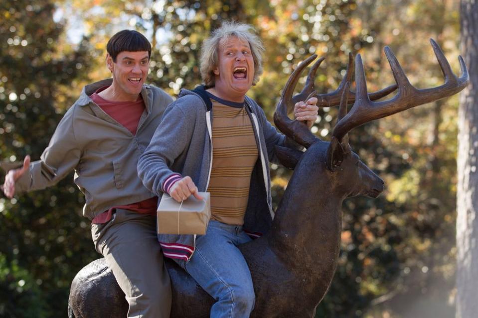 Jim Carrey and Jeff Daniels in 2014's Dumb and Dumber To | REX/Shutterstock