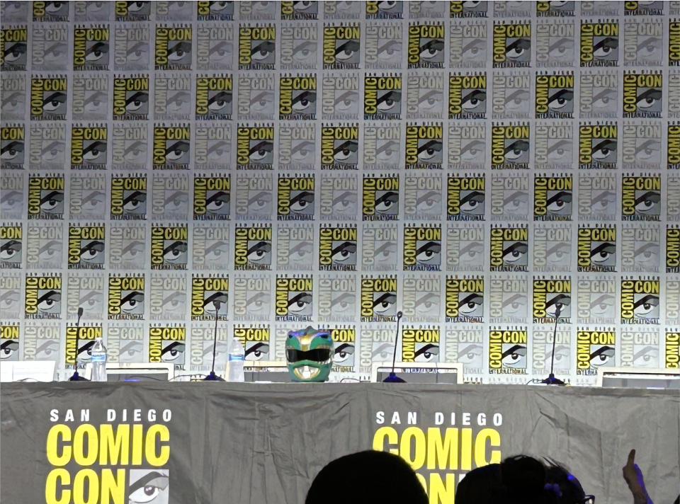 Green Ranger helmet at Comic-Con 2023